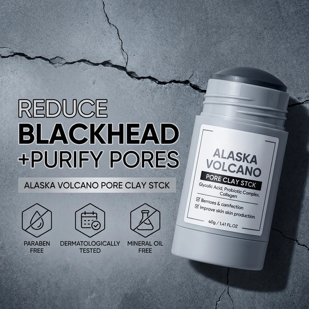 Pore-Refining Volcanic Clay Stick